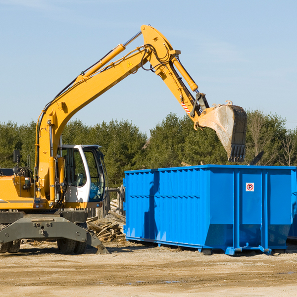 what happens if the residential dumpster is damaged or stolen during rental in North Monmouth